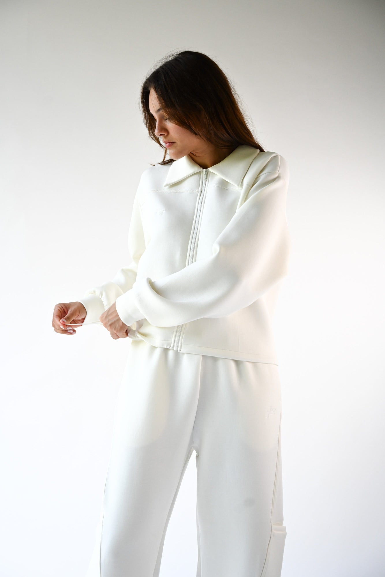 Kasey Knit Neoprene Jacket | Offwhite