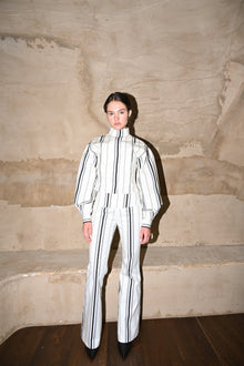 Mindy Cotton Jacket | Offwhite Striped