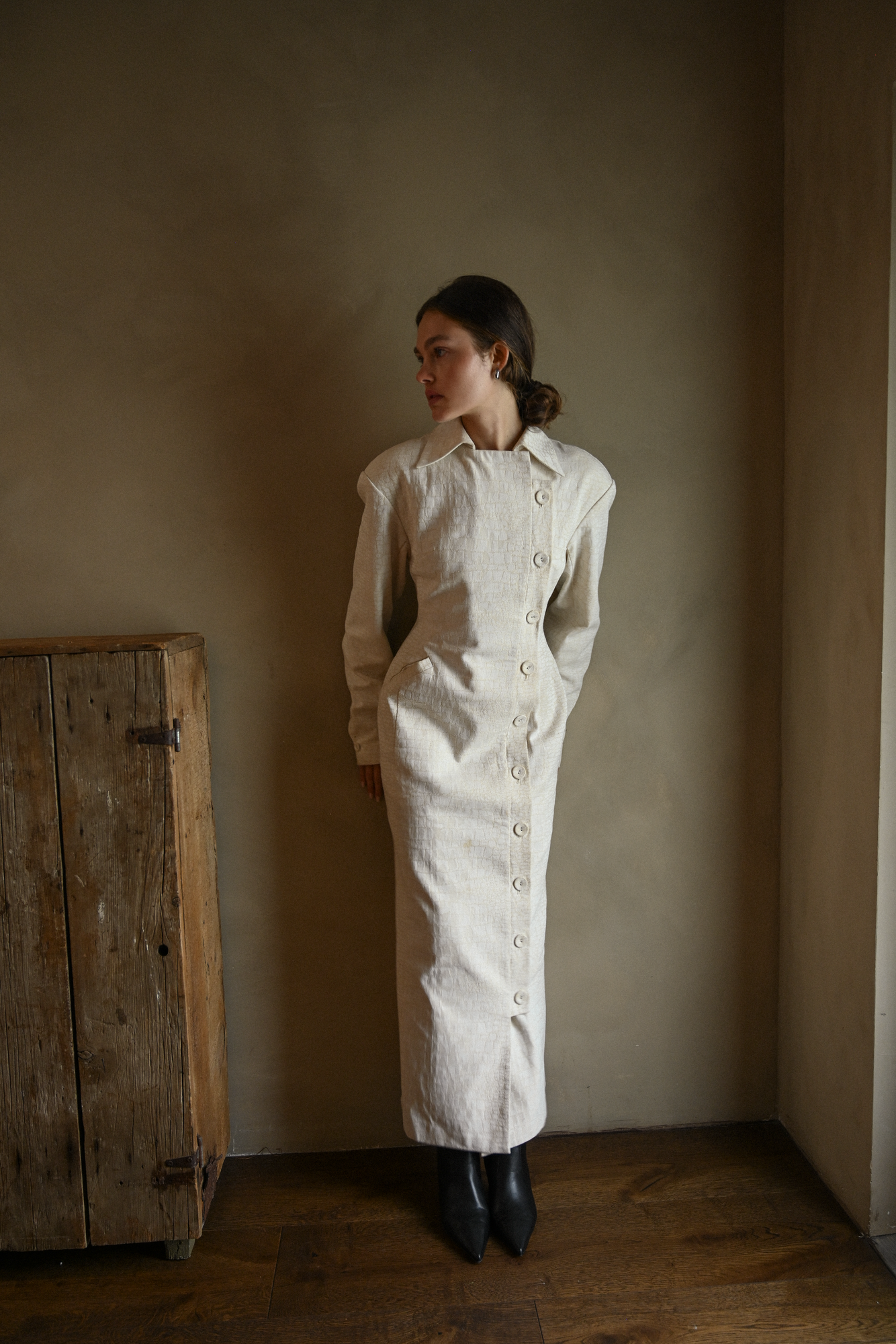 Blythe Trench Dress | Snakeskin