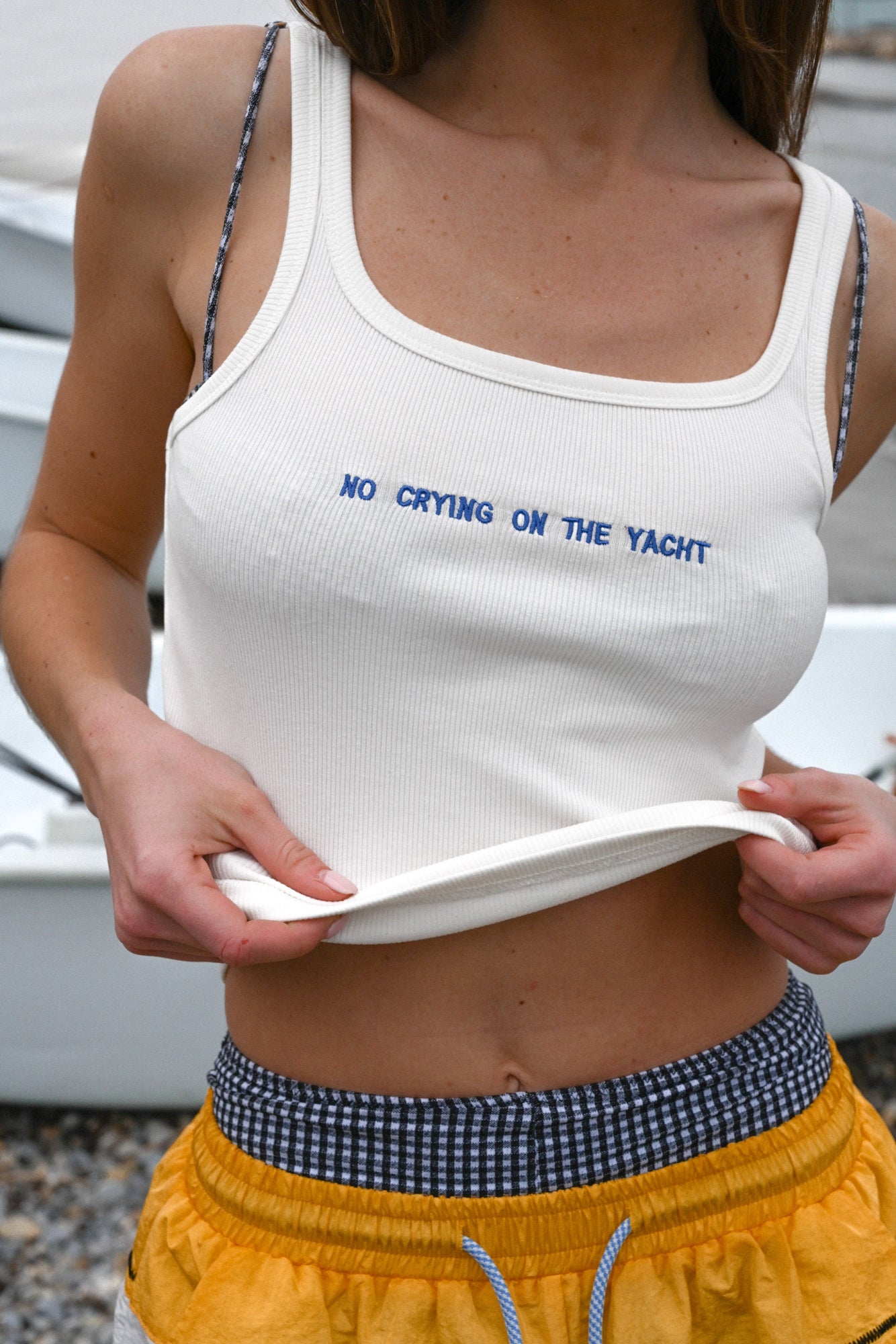 No Crying Tank | White