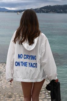 No Crying Windbreaker | White