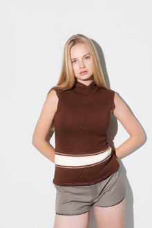 Louis Knit Tank | Chocolate