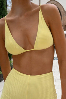 Bernadette Textured Top | Lemon Waffle