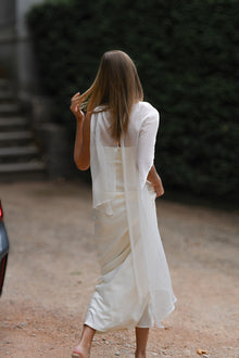 Vitoria Cape Dress | Ivory