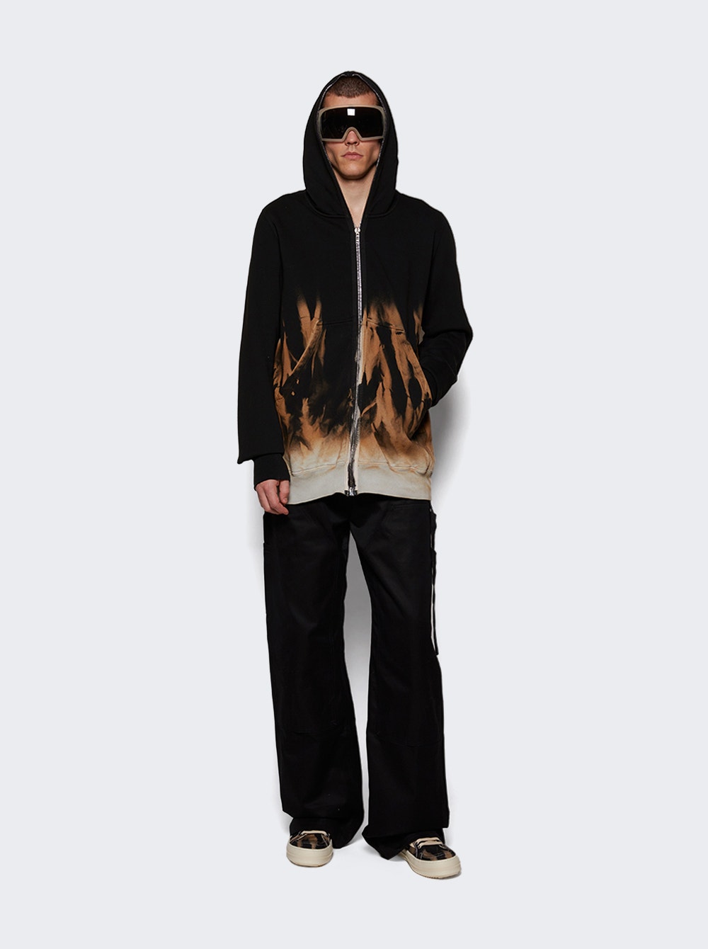 Rick Owens DRKSHDW | Jumbo Gimp Hoodie | Black & Terra