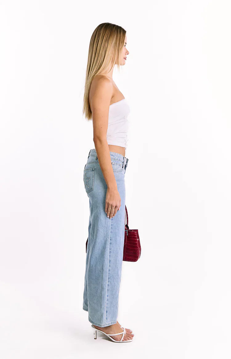 Dakota Strapless Top | White