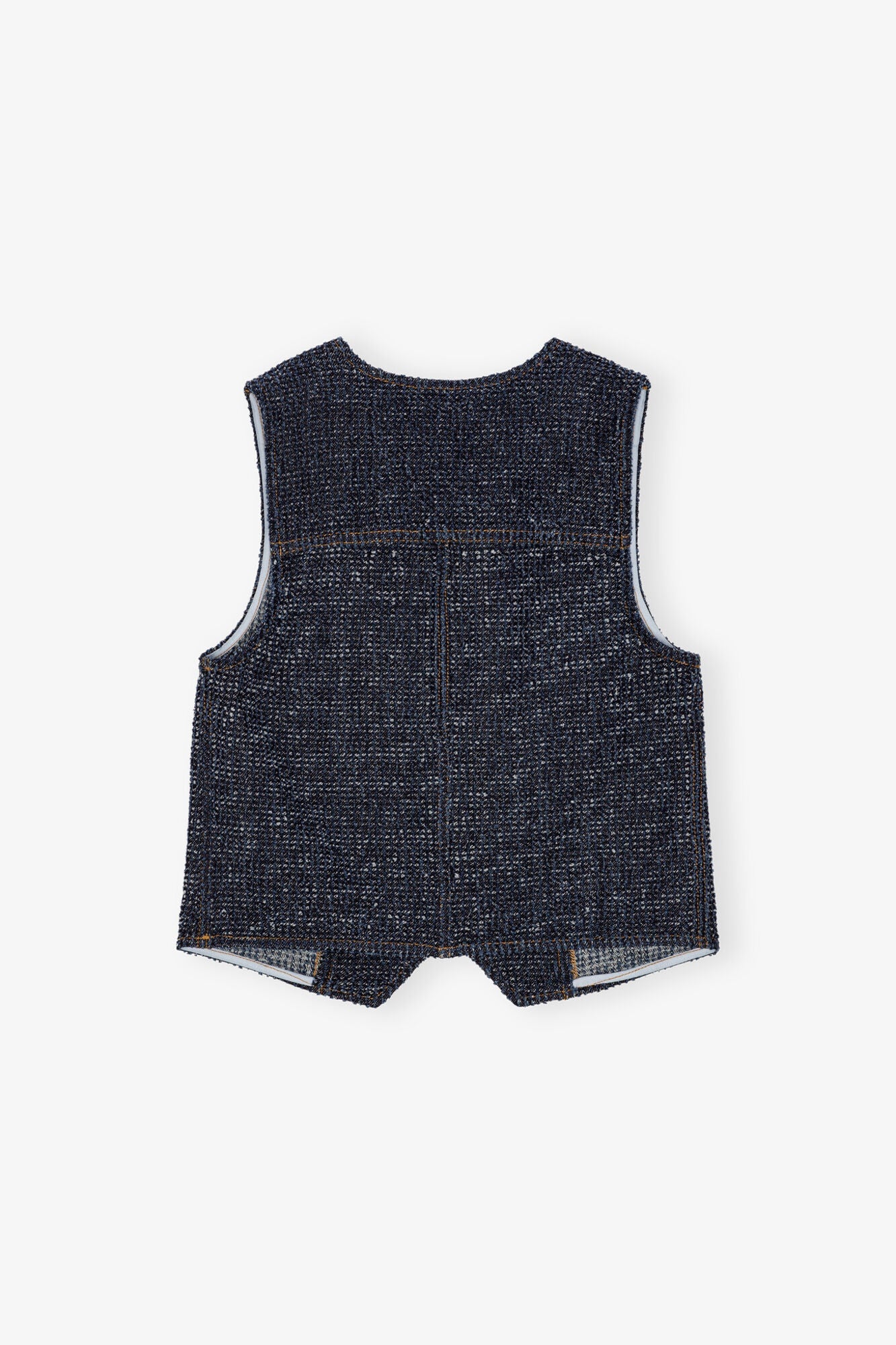 Dark Blue Textured Vest | Rinse
