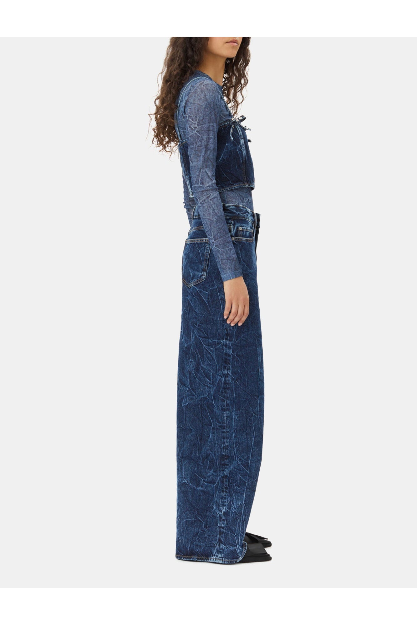 Dark Strap Top | Mid Blue Stone