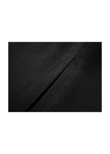 Deep V-Neck Midi Dress | Black
