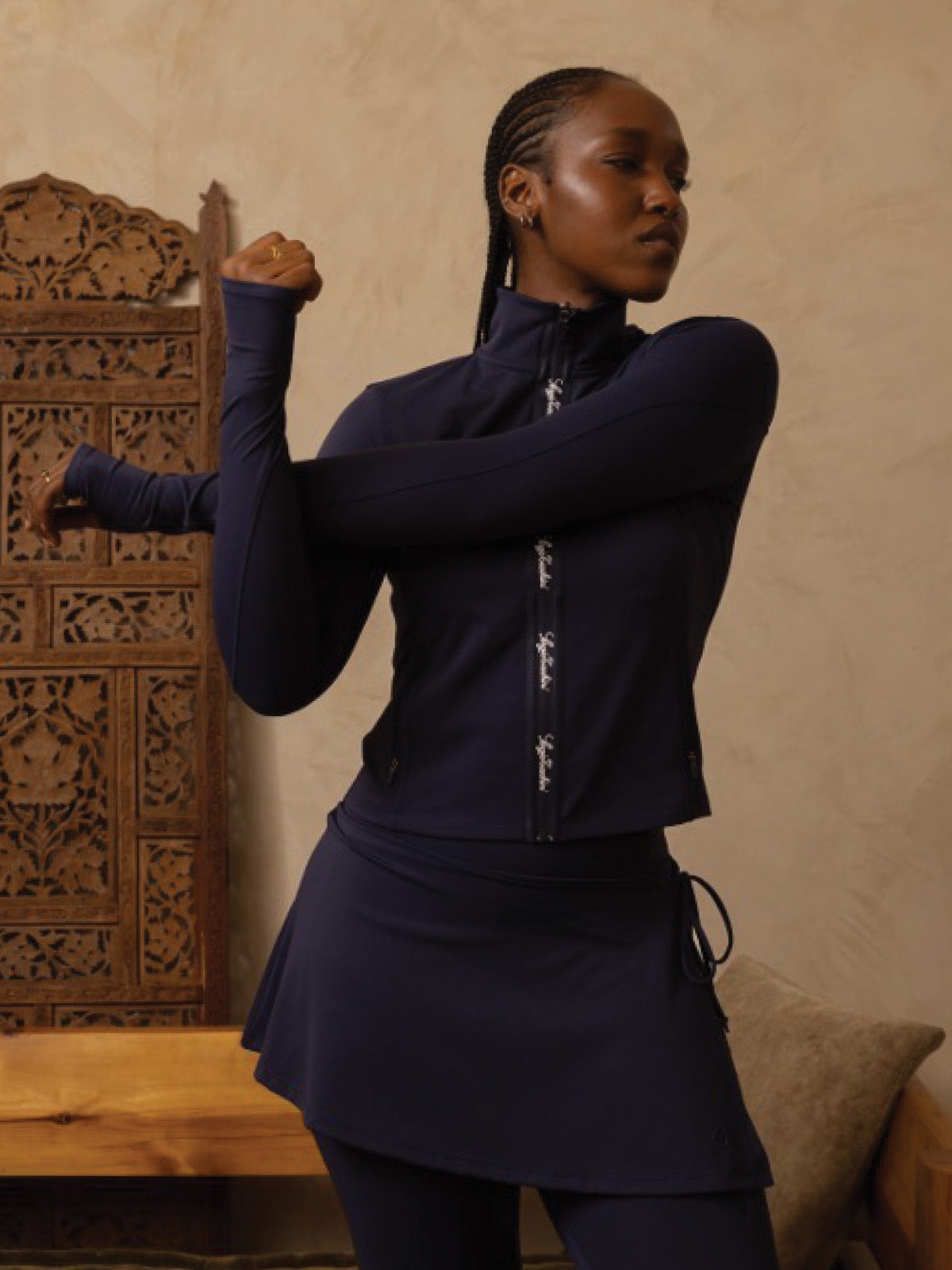 Women | Delfina Leggings w/Skirt | Maritime Blue