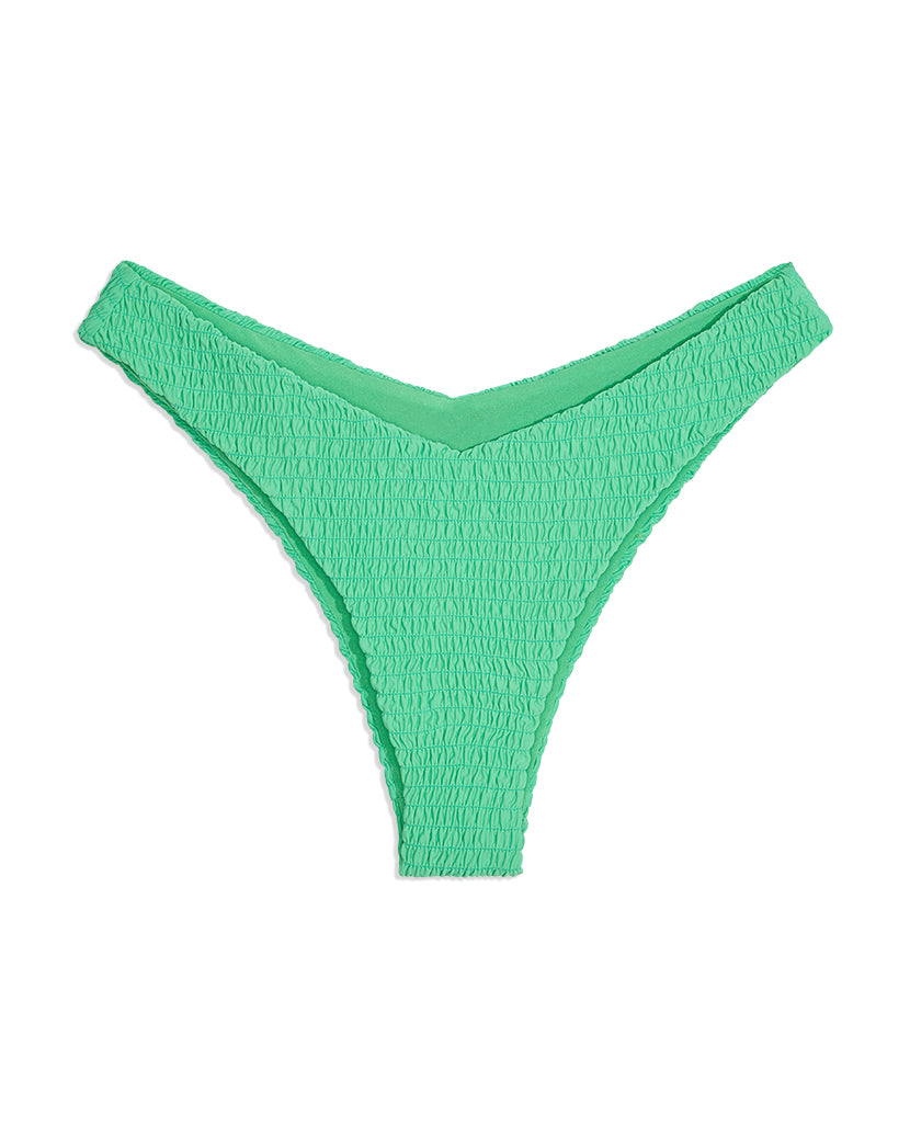 Delilah Smocking Bikini Bottom | Bright Green