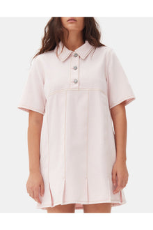 Denim Mini Dress | Chalk Pink