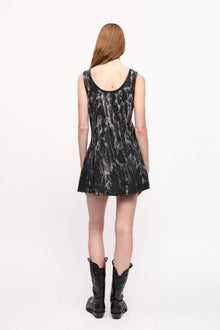 Denim Mini Dress | Washed Black/Black (V2)