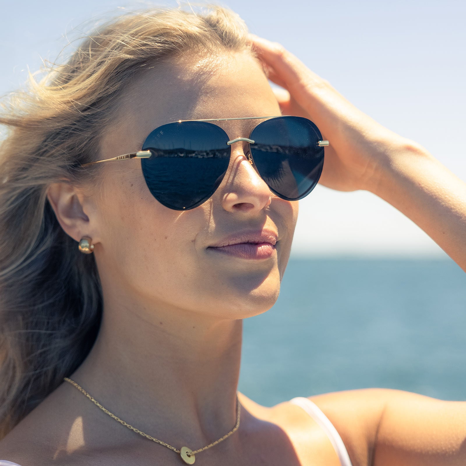 Unisex | Lenox Sunglasses | Gold | G15 Polarized Lenses