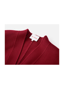 Double-Faced Wool Coat | Red