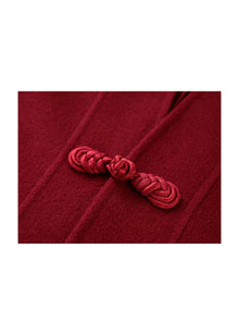 Double-Faced Wool Coat | Red