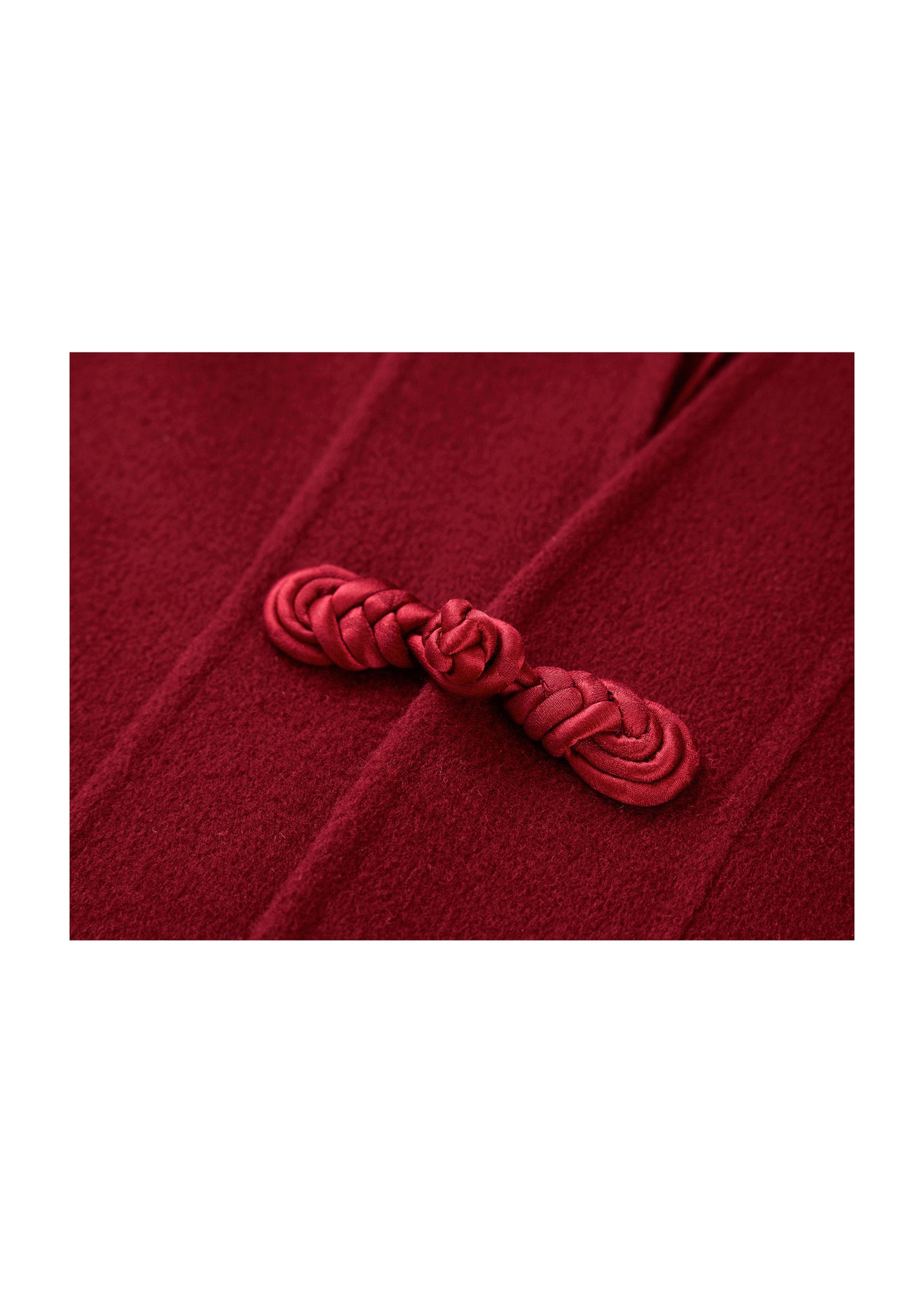 Double-Faced Wool Coat | Red