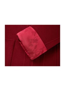 Double-Faced Wool Coat | Red