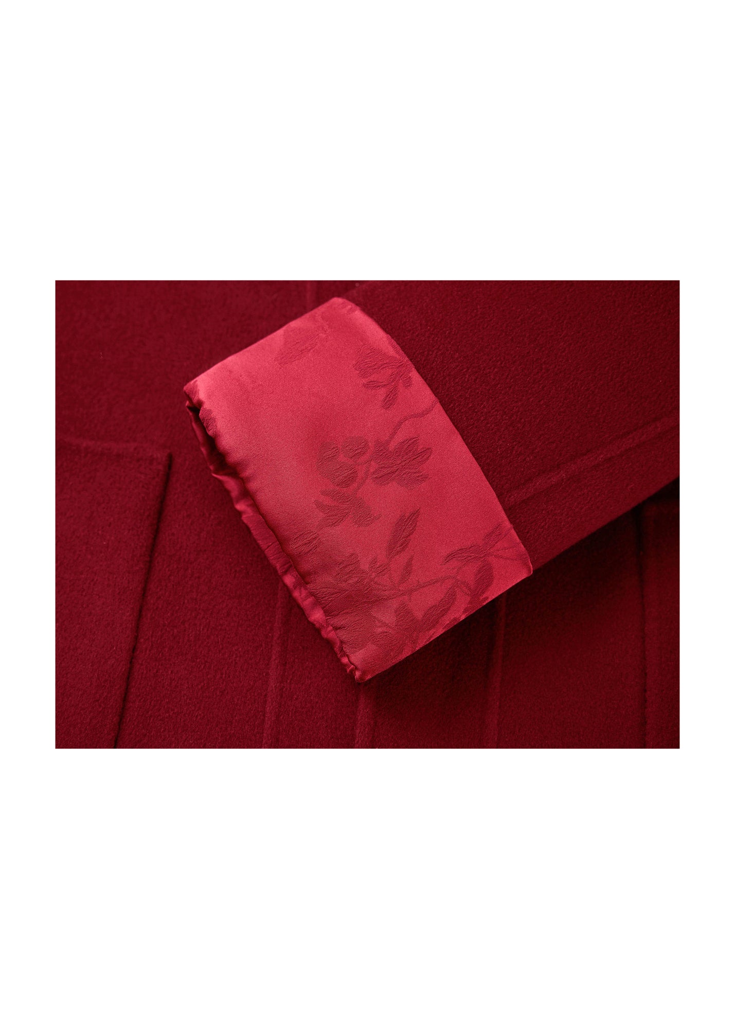 Double-Faced Wool Coat | Red