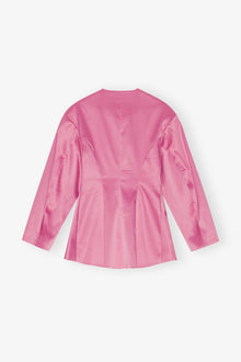 Double Satin Fitted Blazer | Wild Orchid