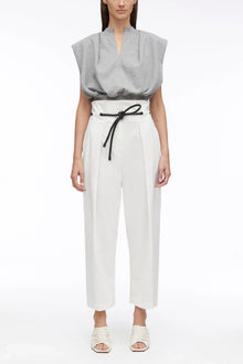 Origami Pleated Pant | Antique White