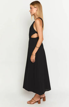 Kensie Backless Midi Dress | Black