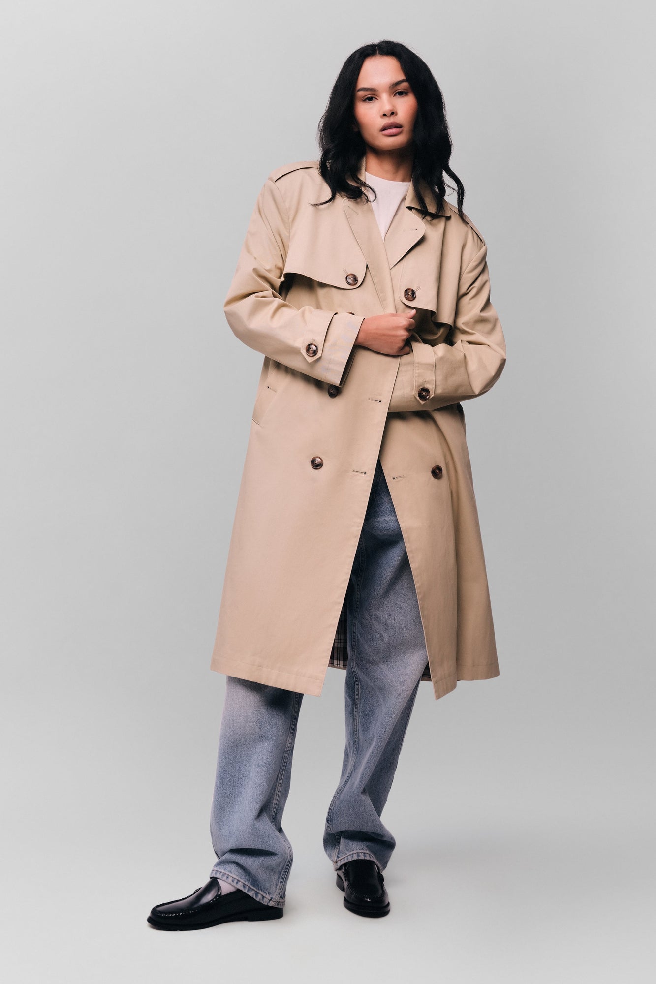 Womens | Classic Trench Coat | Khaki