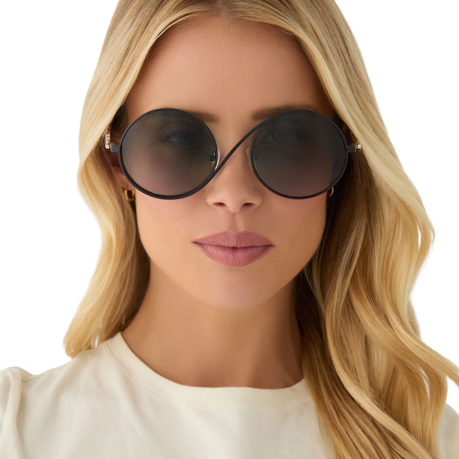 Womens | Elphaba Wire Frames Sunglasses | Classic Black Wire | Emerald Tint Gradient Lenses
