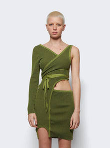 Women | Ester Manas | Short Asymmetric Wrap Knit | Forrest