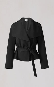 Emory Draped Jacket | Black