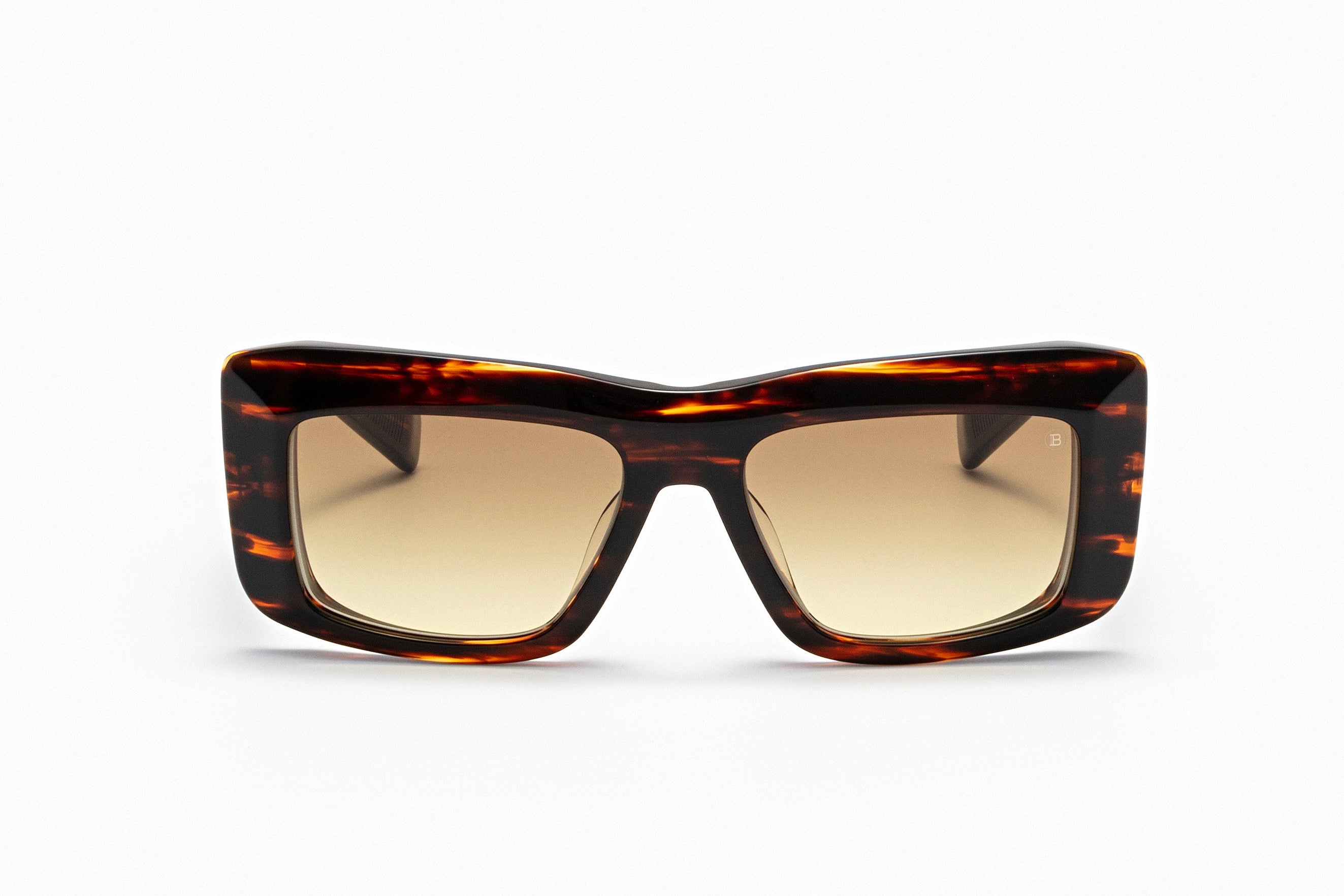 Unisex | Envie Sunglass | Brown Swirl - White Gold | Dark Brown Gradient