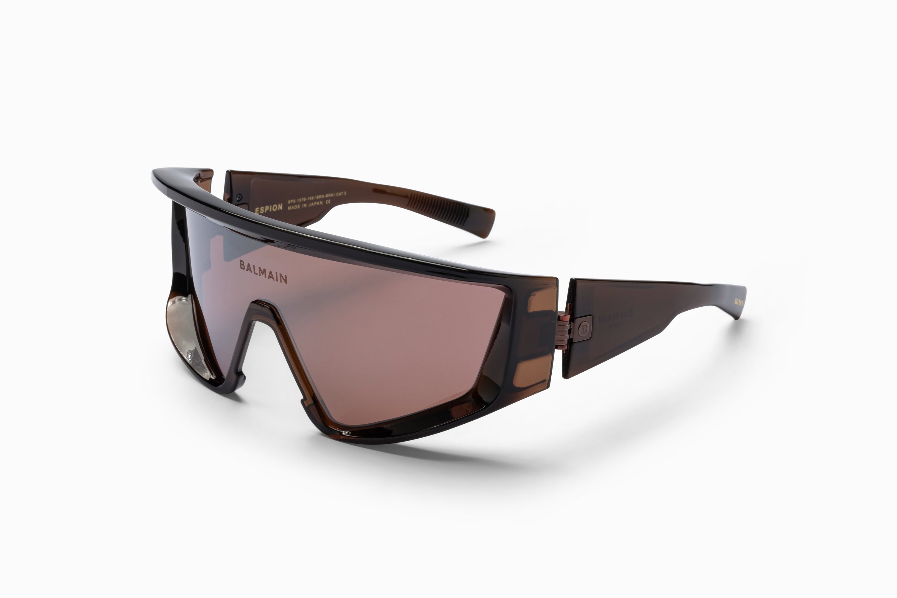 Unisex | Espion Sunglass | Crystal Brown - Brown | Dark Brown w/ Silver Mirror