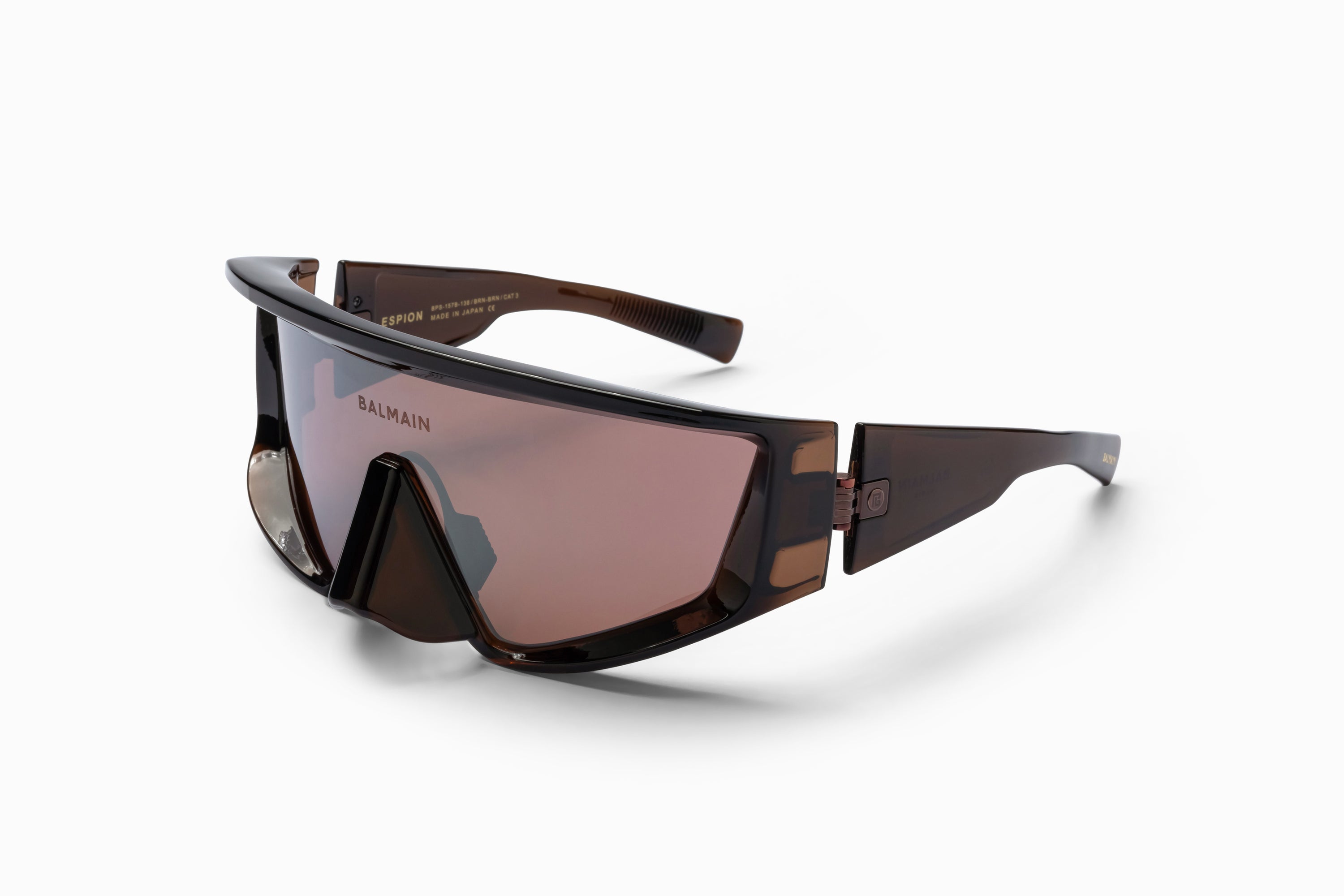 Unisex | Espion Sunglass | Crystal Brown - Brown | Dark Brown w/ Silver Mirror