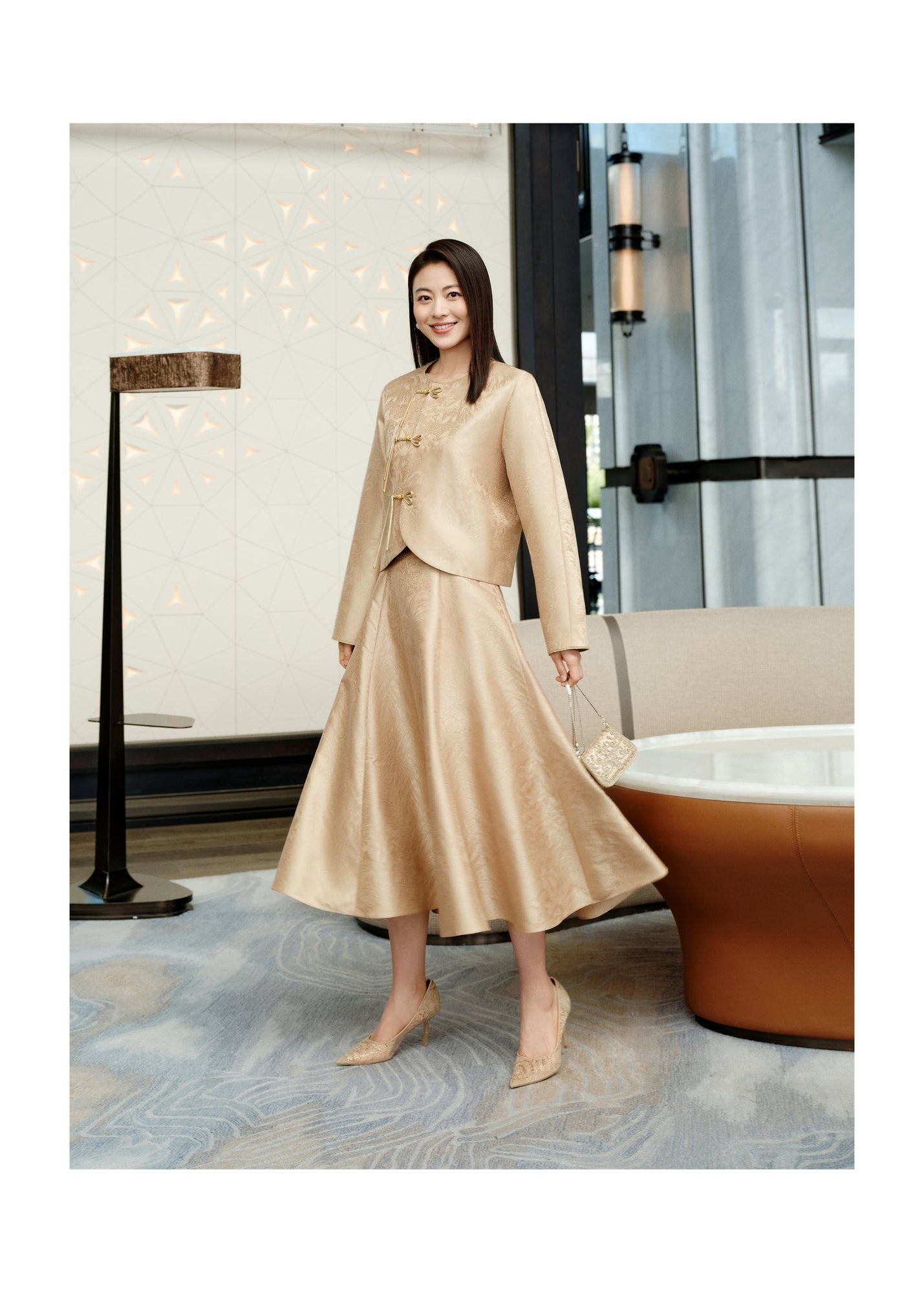 Elegant Chinese-style Jacket | Khaki
