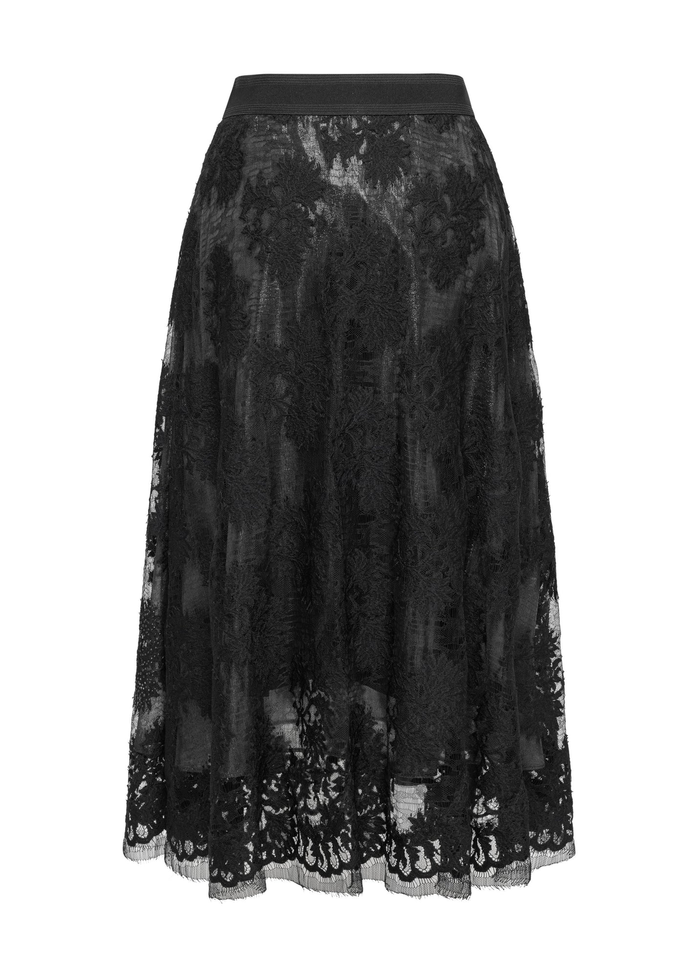 Elegant High-Waist Skirt | Black