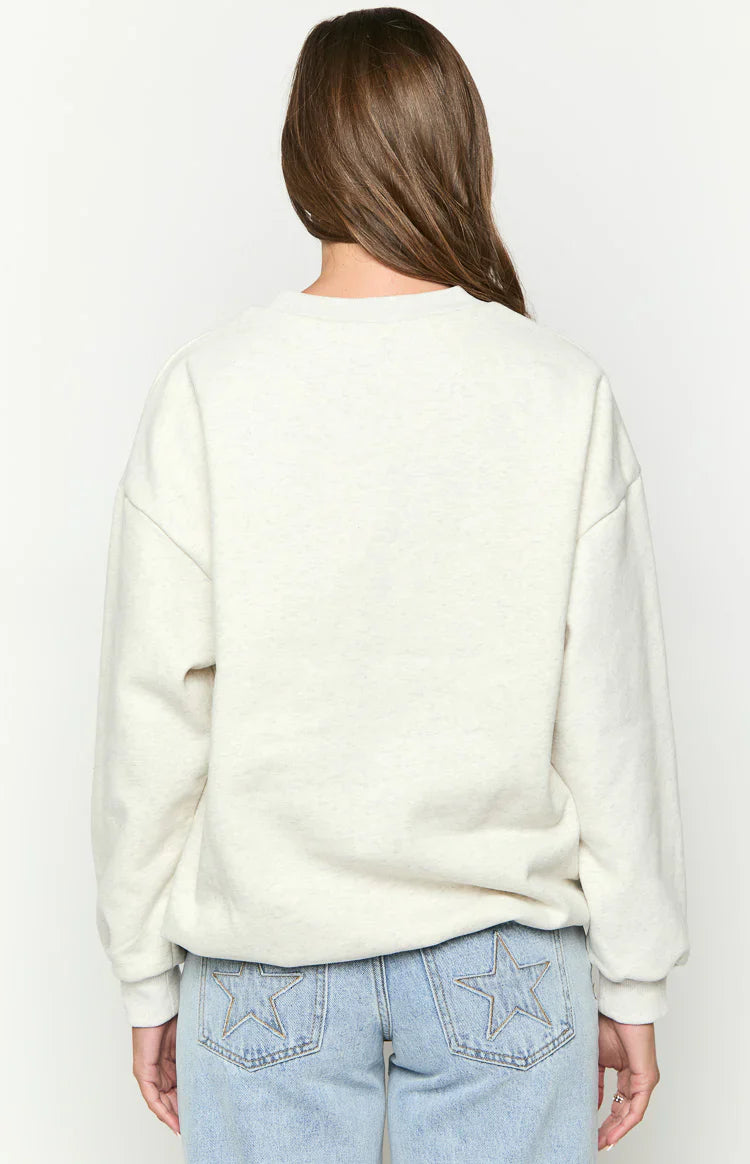 Elodie Crew Neck Sweater | Grey