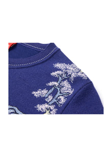 Embroidered Cardigan | Purple