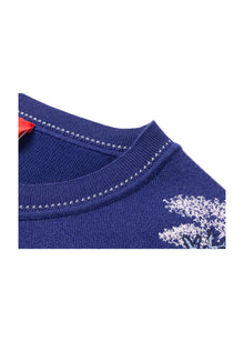 Embroidered Cardigan | Purple
