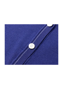 Embroidered Cardigan | Purple