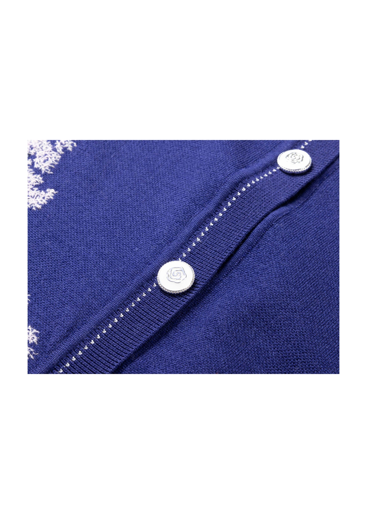 Embroidered Cardigan | Purple