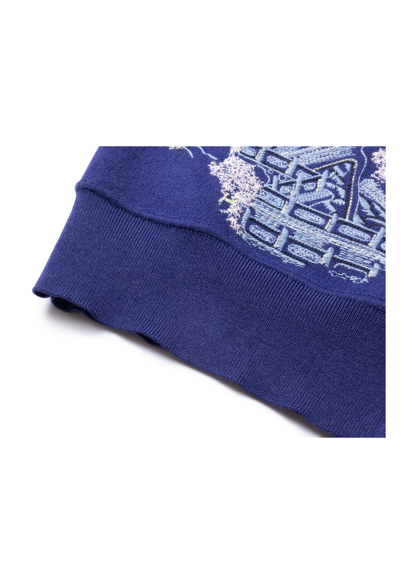 Embroidered Cardigan | Purple