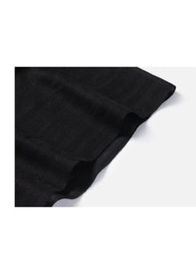Embroidered Cashmere Shawl | Black