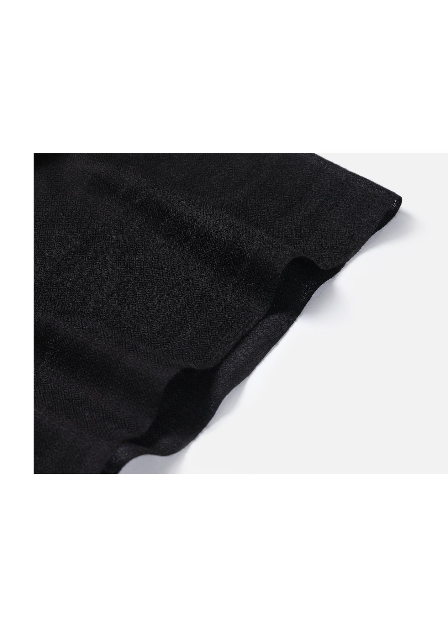 Embroidered Cashmere Shawl | Black