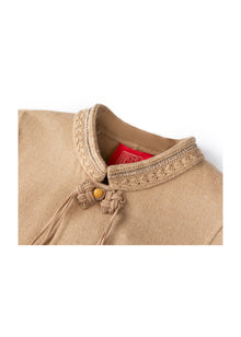Embroidered Shirt | Camel