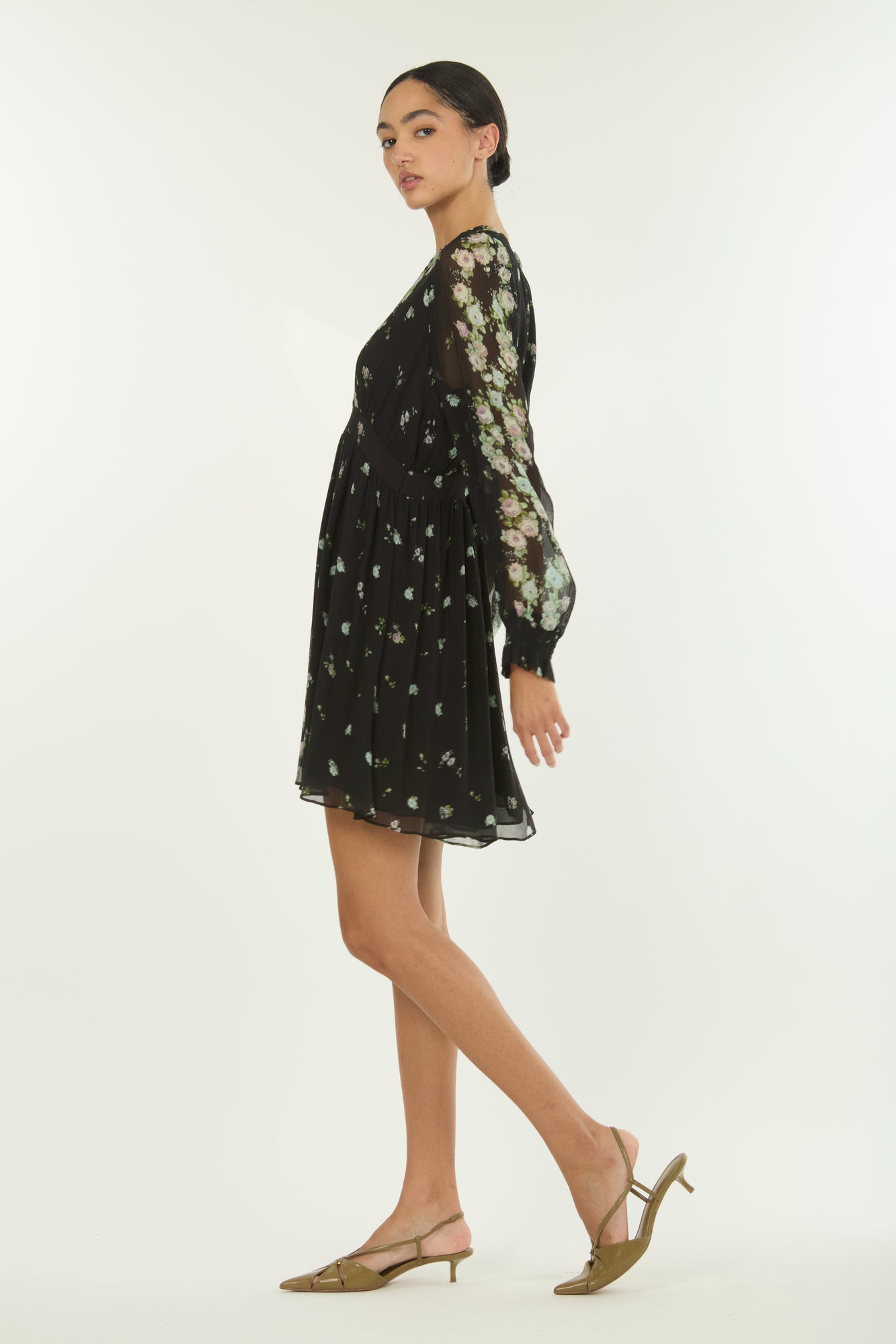 Emerson Dress | Black Floral Alley