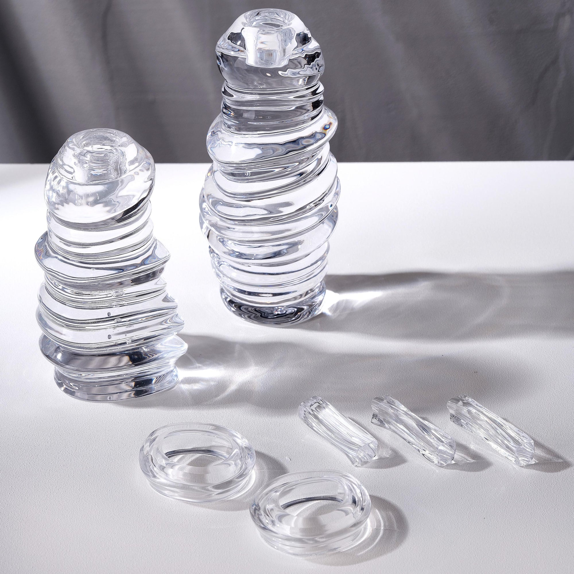 Eos Candle Holder - Long | Clear Crystal