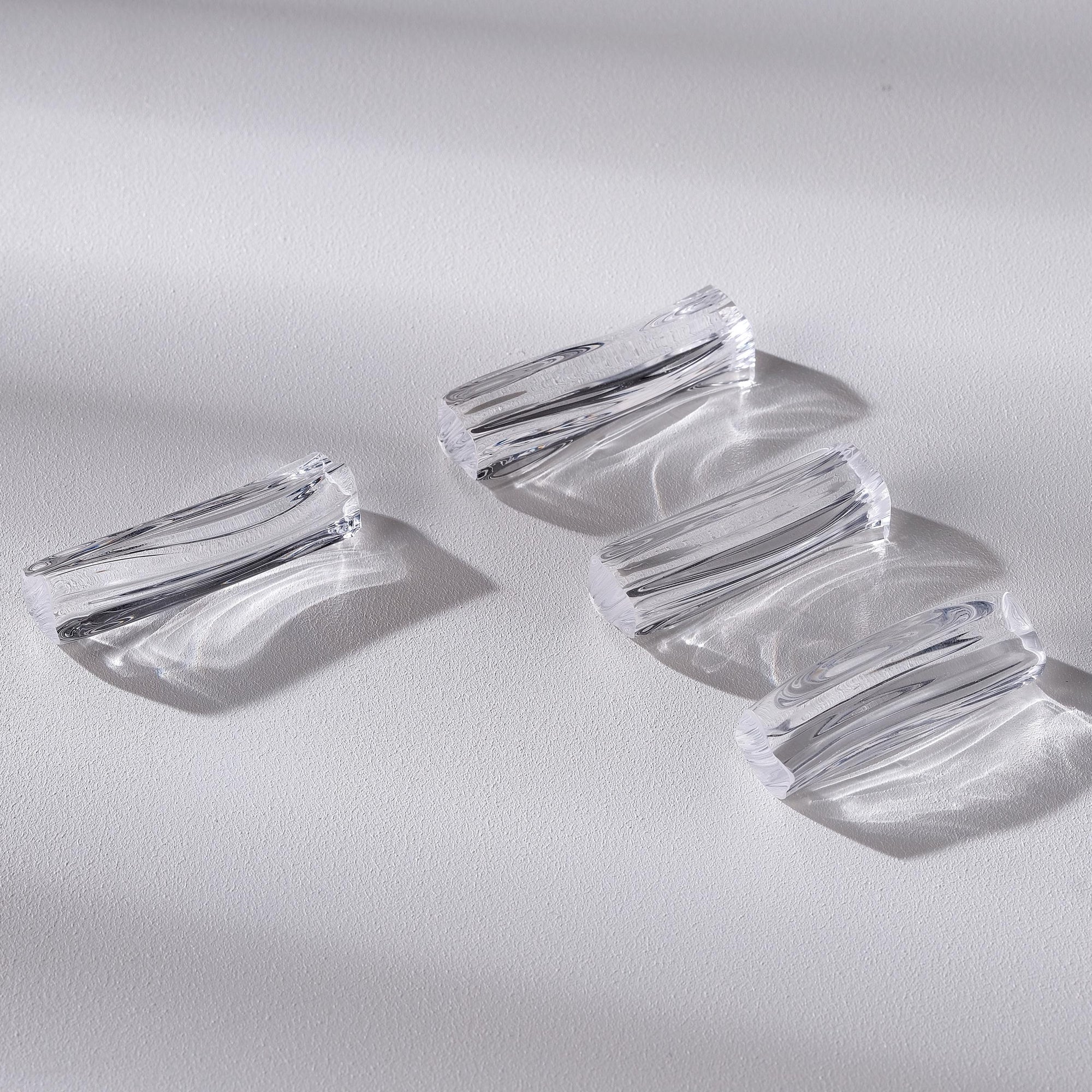 Eos Cutlery Rests | Clear Crystal | Set of 4