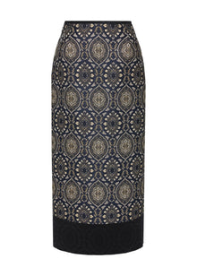 Ethnic Skirt | Navy
