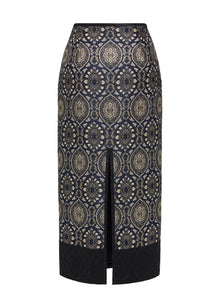 Ethnic Skirt | Navy