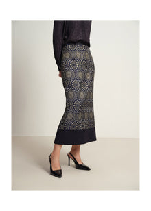 Ethnic Skirt | Navy